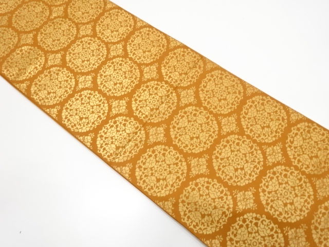JAPANESE FUKURO OBI / WOVEN FLOWER CREST
